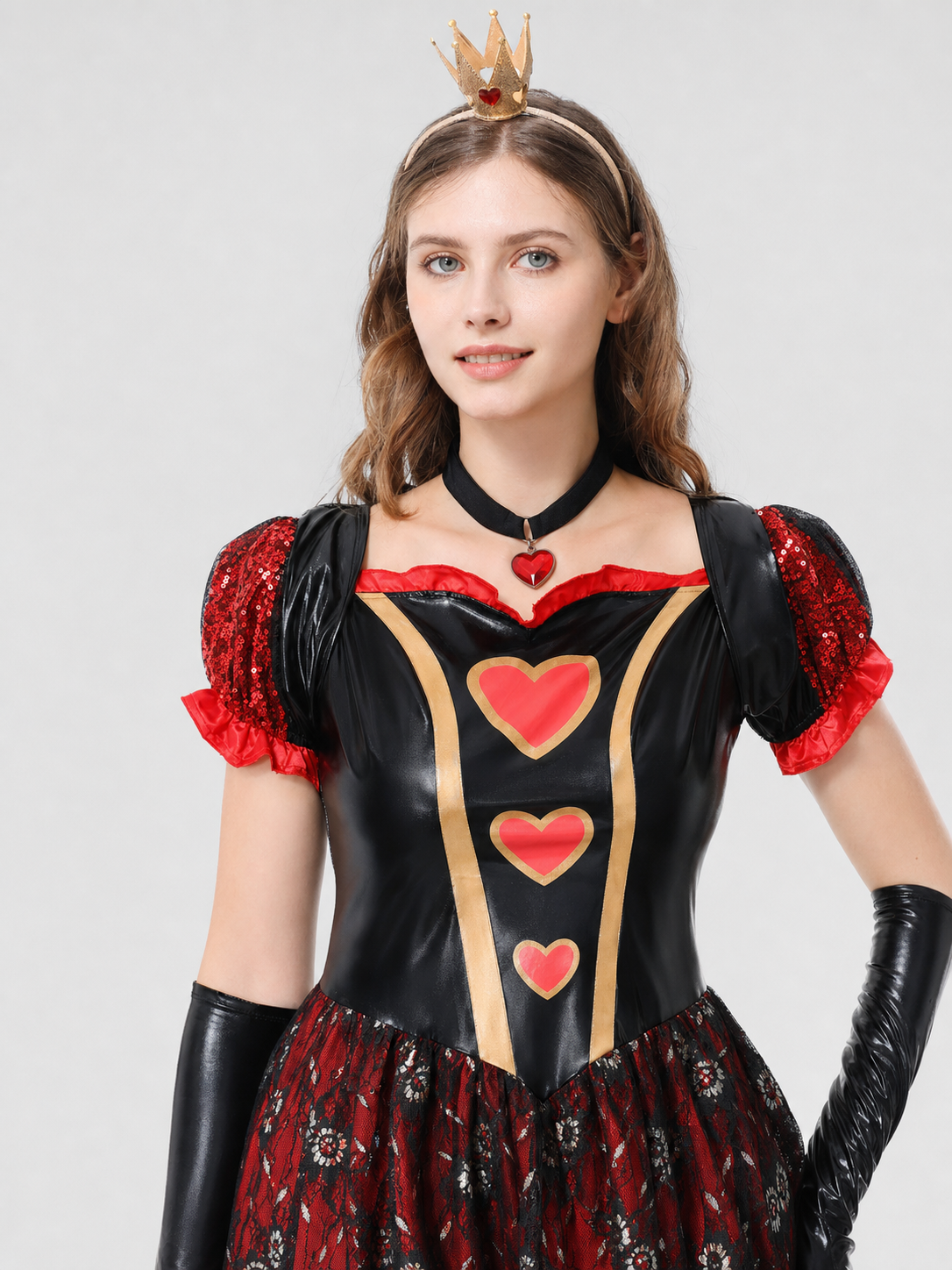 Red Queen Costume Dress for Cosplay