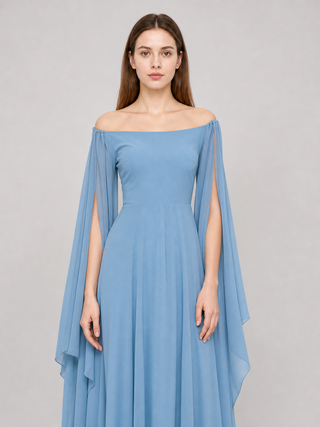 Long Light Blue Dress for Cosplay
