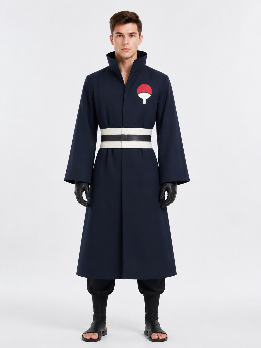 Obito Uchiha Cosplay Costume with White Belt Costumes detail 3