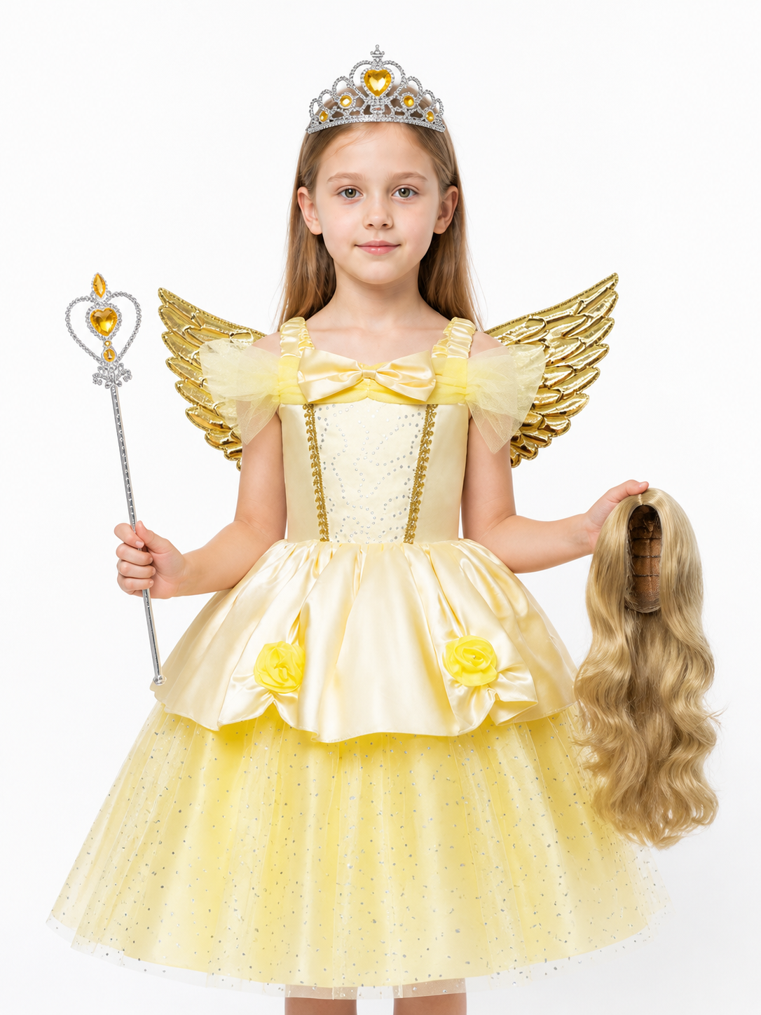 Full Princess Dress with Wings and Crown Costume Dresses detail 3