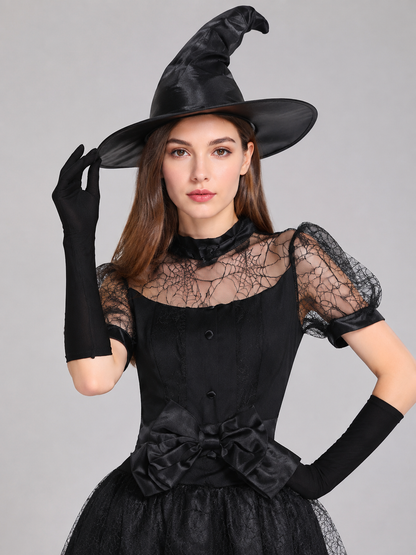 Black Witch Costume with Train Costumes detail 2
