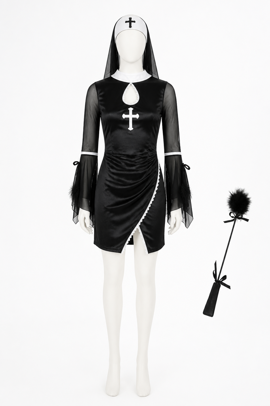 Carnival Costume with Black Dress and Accessories Costume Dresses detail 3