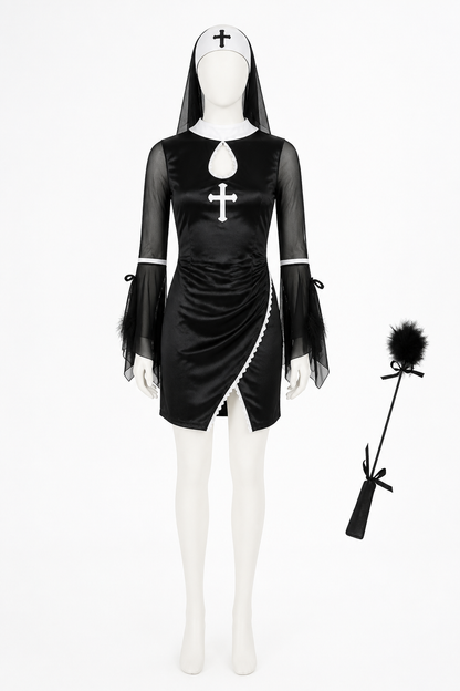 Carnival Costume with Black Dress and Accessories Costume Dresses detail 3