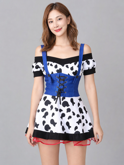 Cow Costume with Ears and Tail