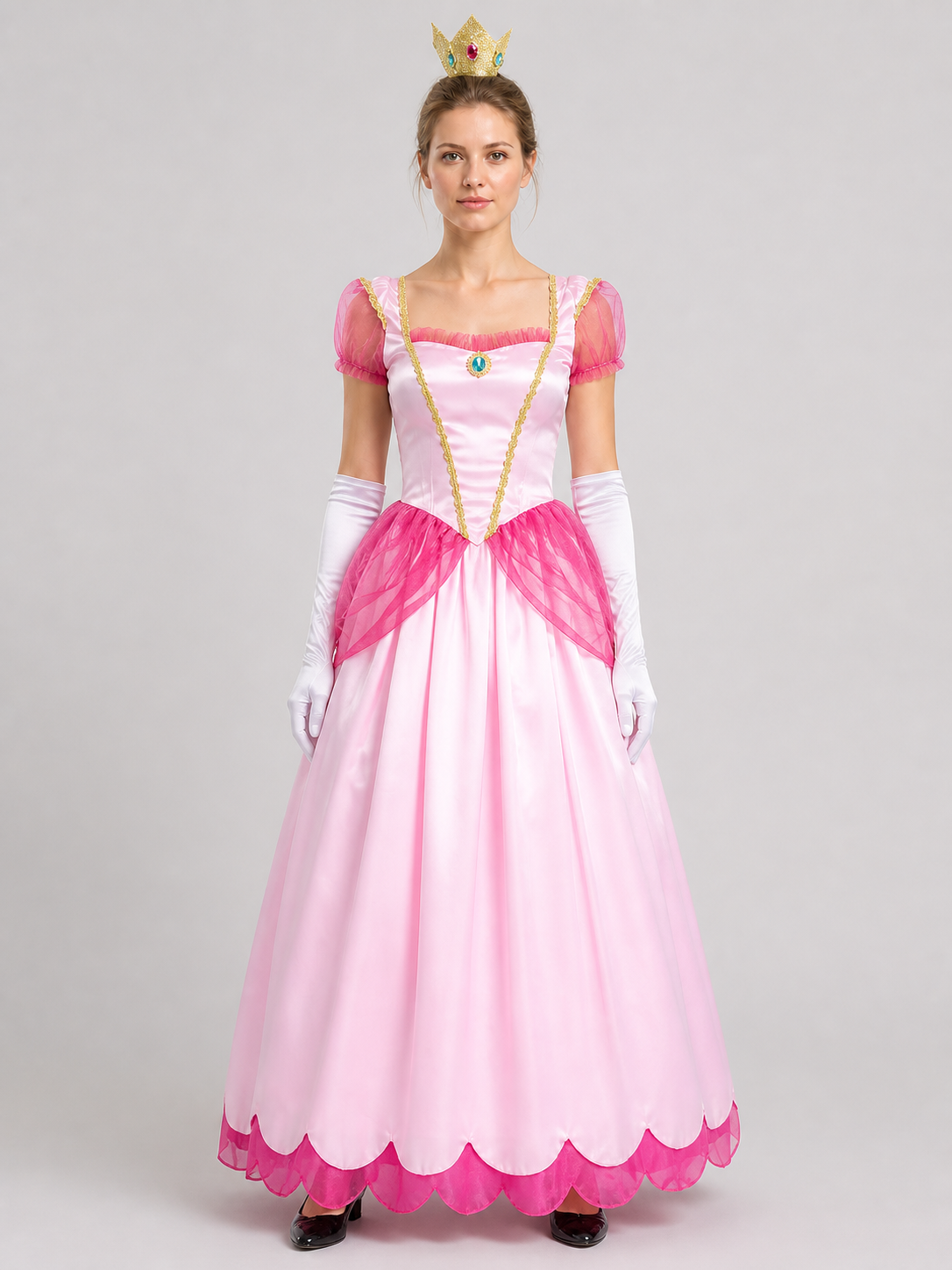 Pink Princess Dress for Halloween, S-XXL Costume Dresses detail 2