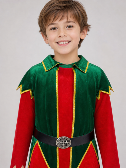Christmas Elf Costume with Hat and Socks