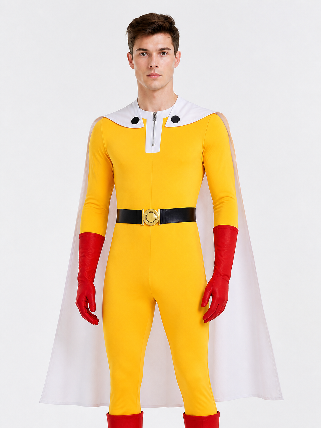 Cosplay Costume: Jumpsuit with Cape and Gloves Costume Capes detail 2