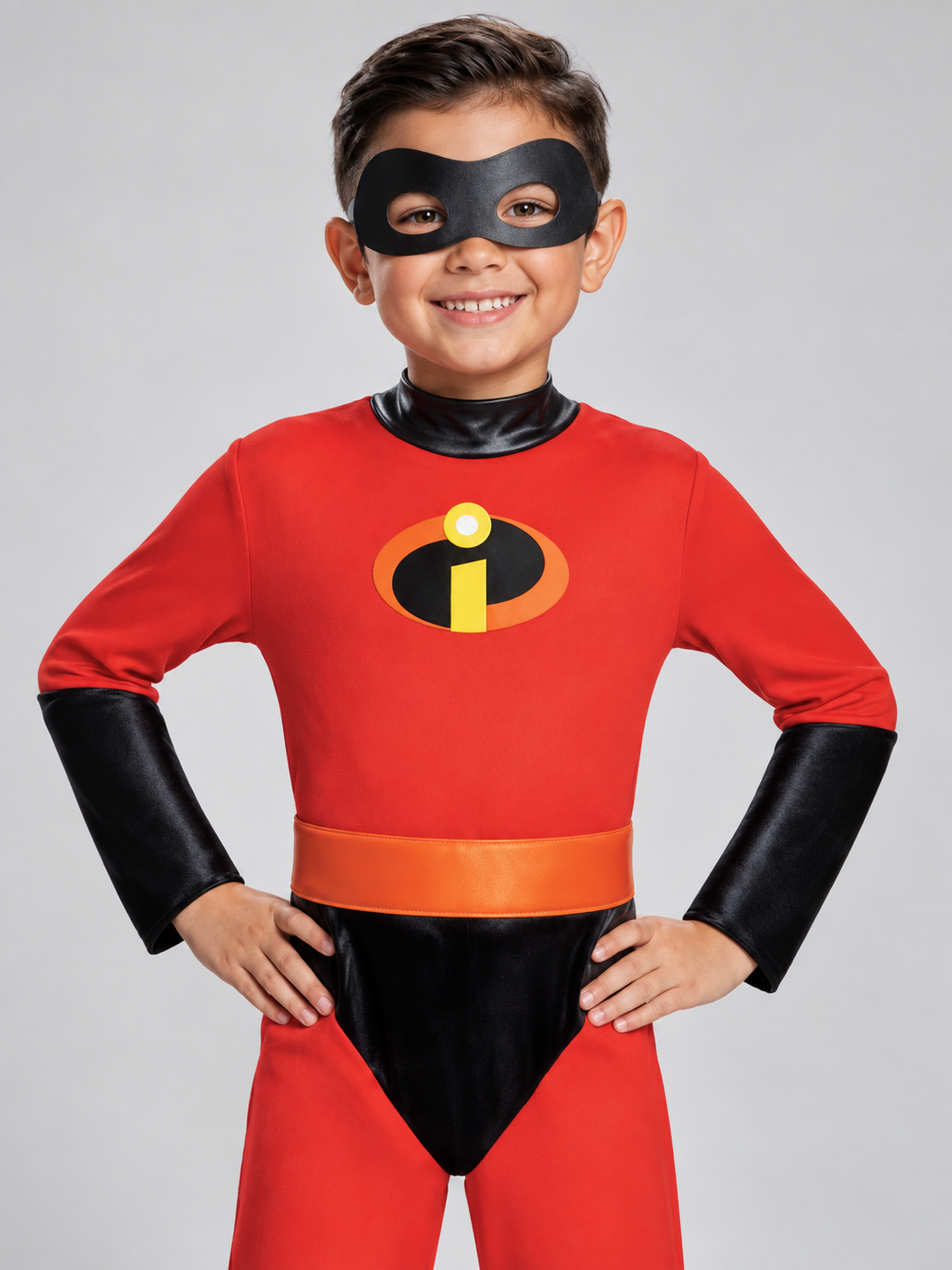 Kids' Superman Superhero Costume Red with Emblem