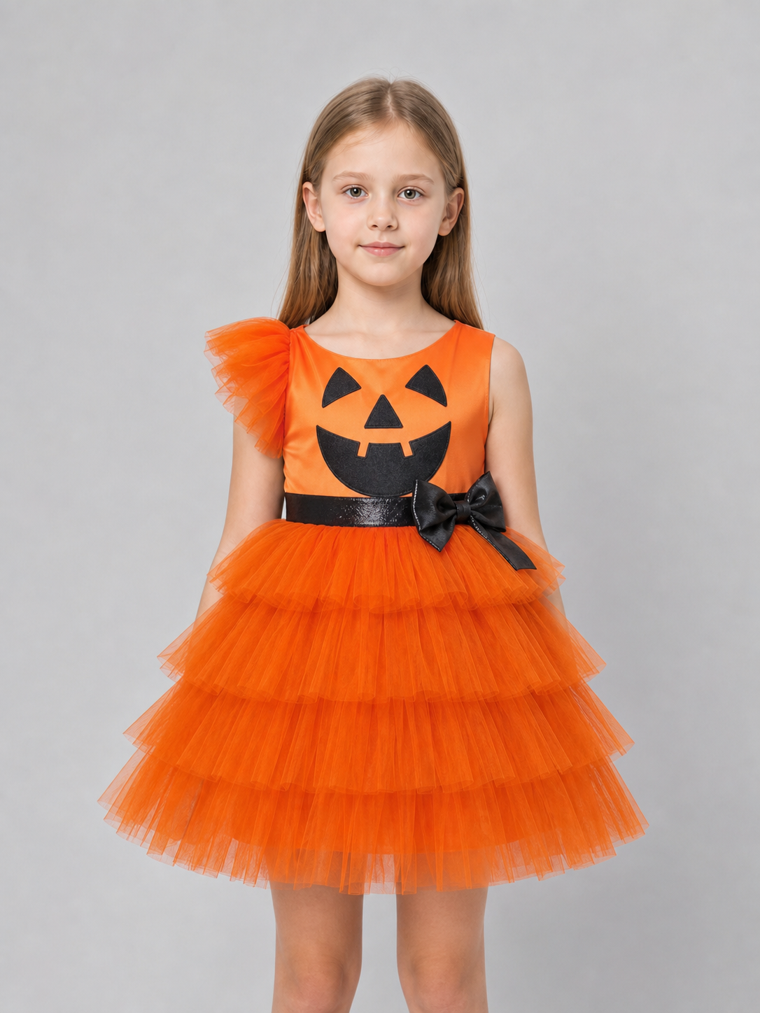 Kids' Pumpkin Halloween Costume with Headband