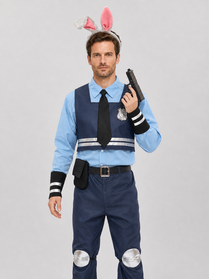 Judy Hopps Police Officer Costume for the Whole Family, Cosplay Costumes detail 2