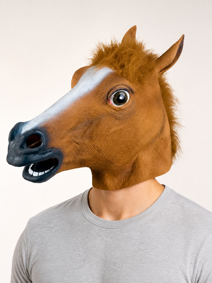 Horse Head Carnival Mask for Halloween Costume Masks detail 2
