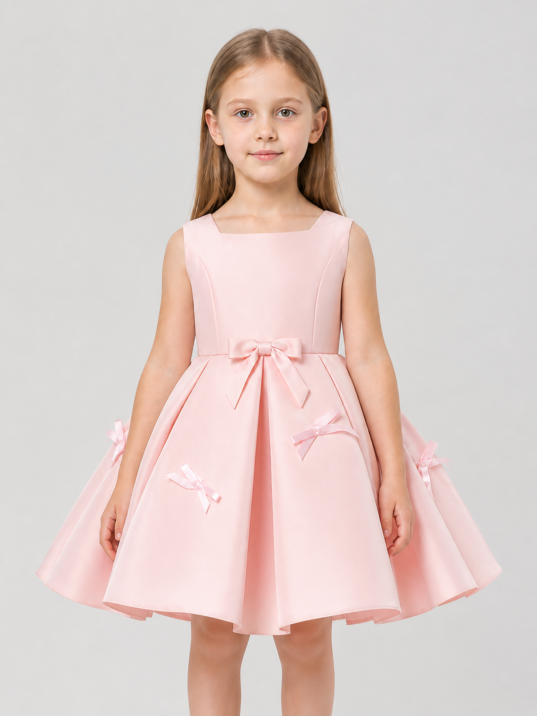 Festive Princess Dress with Bows for Birthdays Costume Dresses detail 3