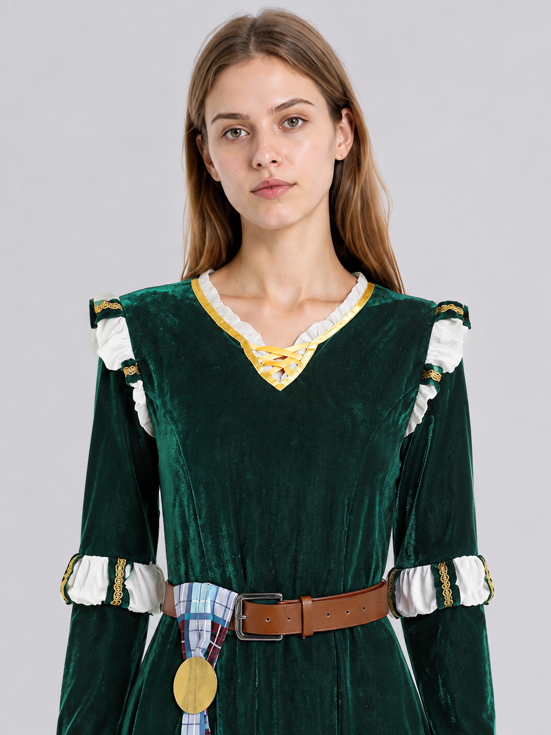 Costume Dress with Gold-Tone Trim and Belt Costume Dresses detail 2