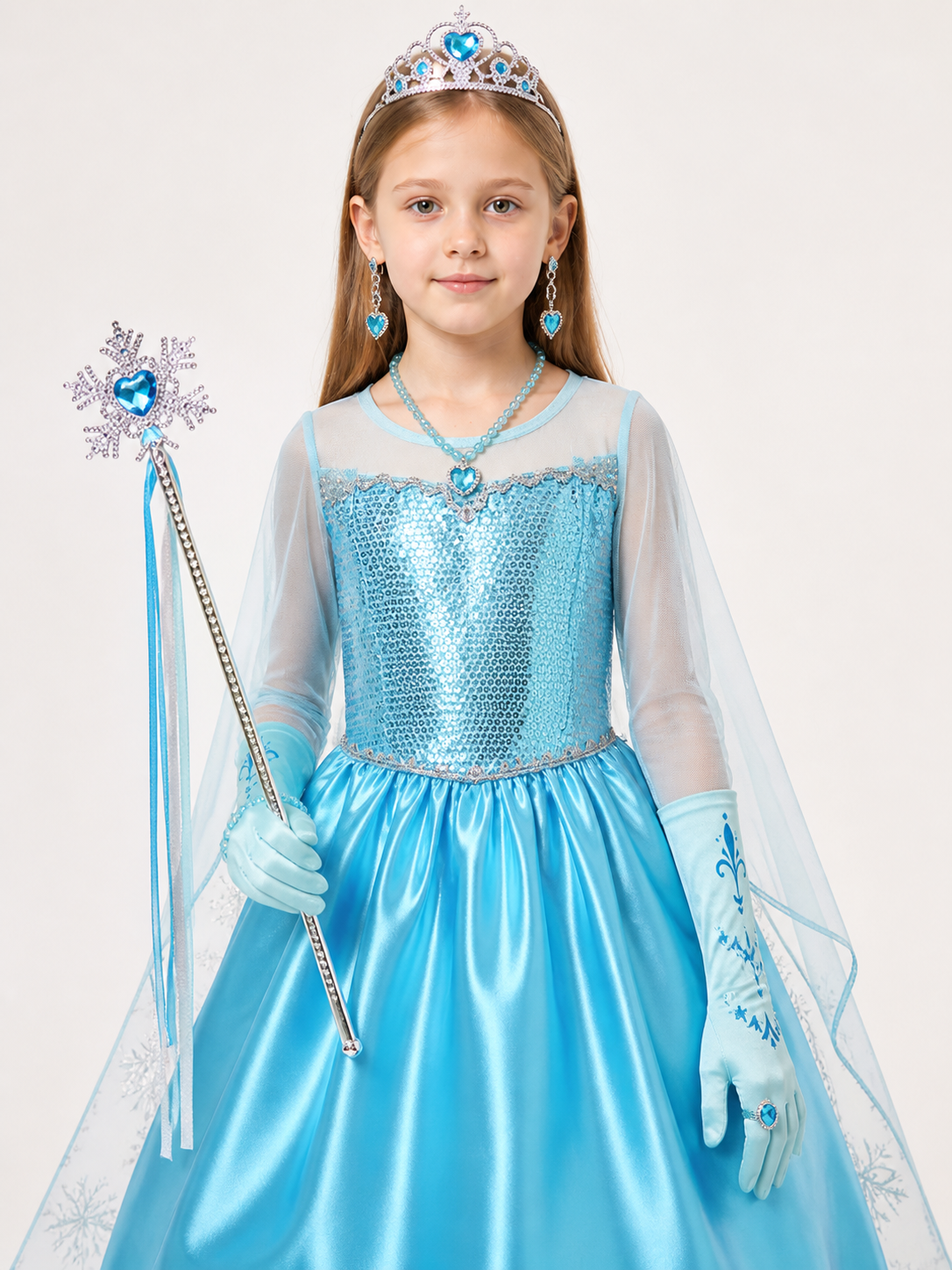 Snow Queen Costume for Halloween and Cosplay Costumes detail 2