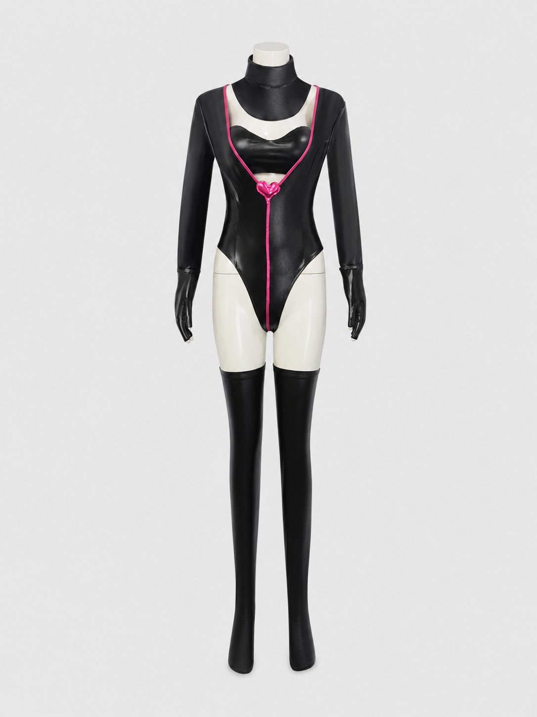 Angel Dust Cosplay Costume Jumpsuit with Gloves and Stockings Costumes detail 3