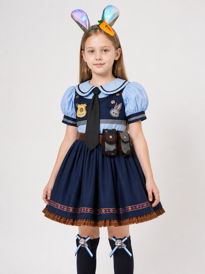 Halloween Police Rabbit Costume upper body view