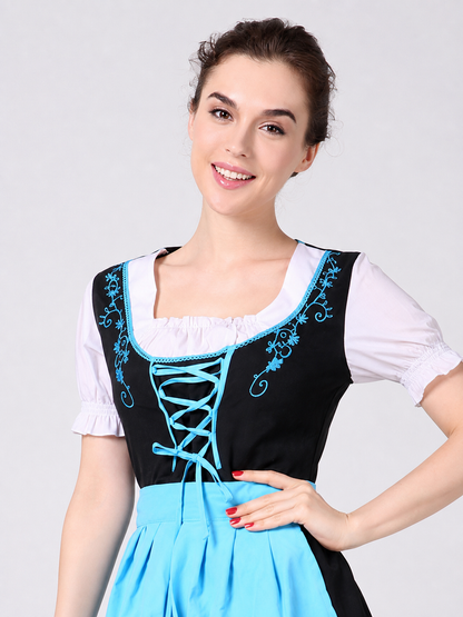 Oktoberfest-Style Costume with Corset and Apron