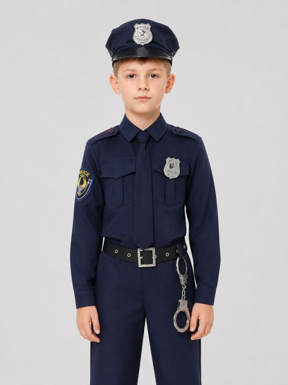 Police Costume, Jumpsuit with Accessories