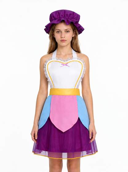 Cosplay Dress with Apron and Hat Costume Dresses detail 3