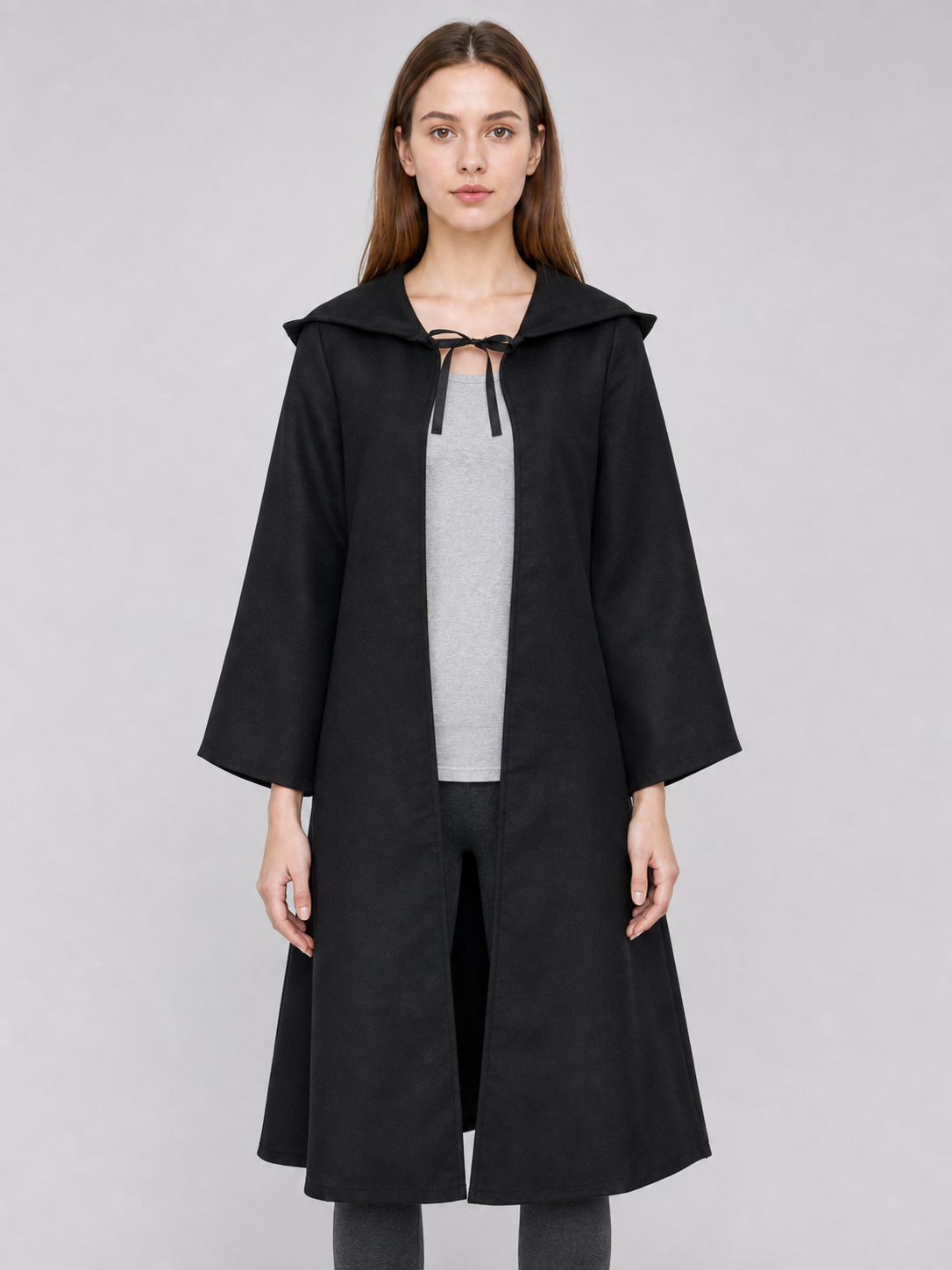 Black Costume Cloak with Hood for Cosplay