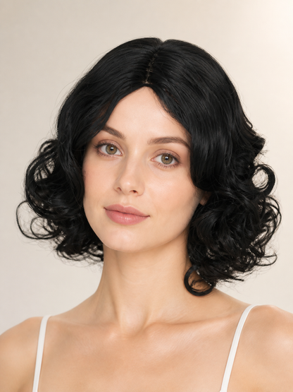 Short Curly Black Costume Wig Costume Wigs detail 2