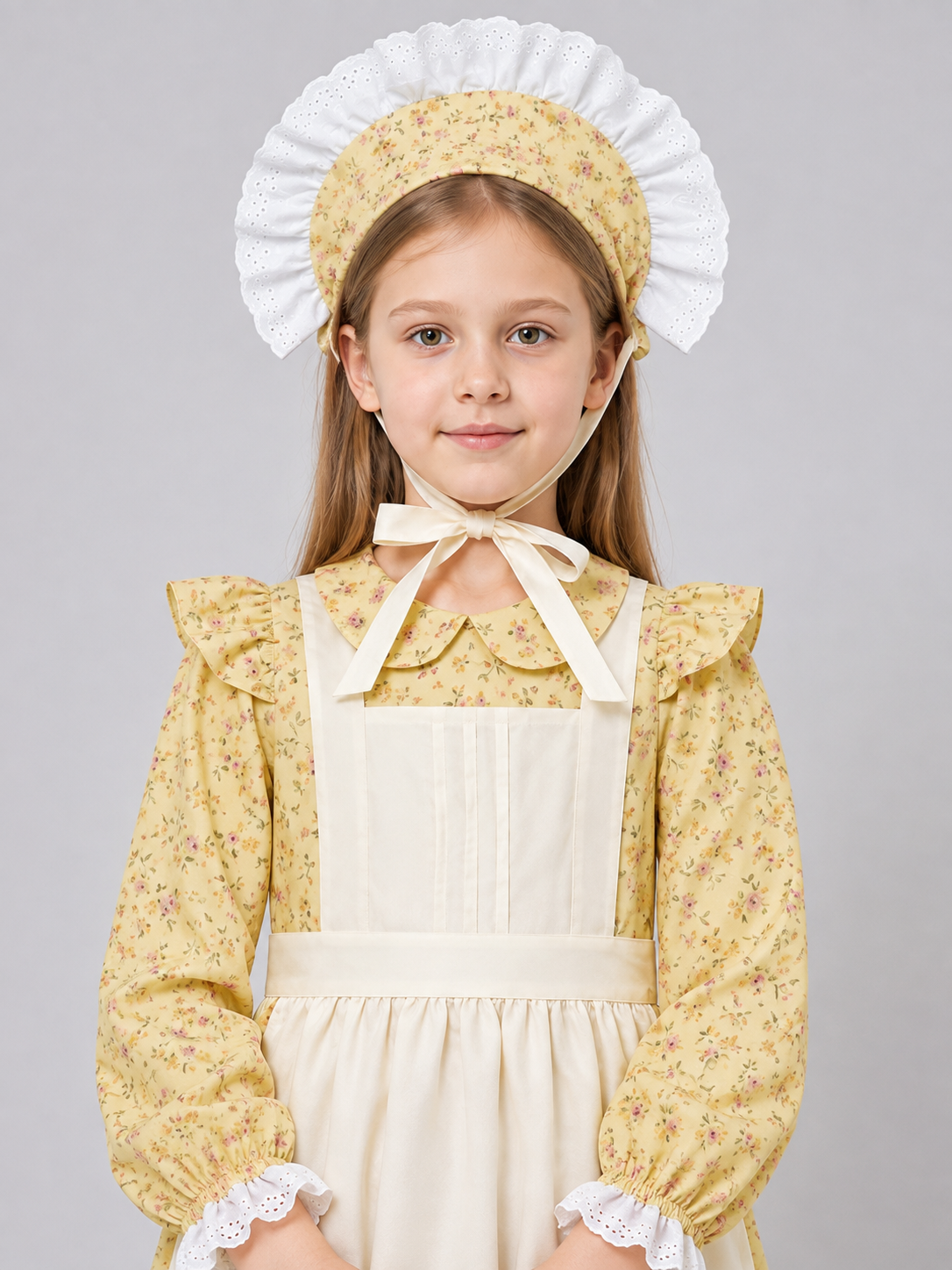 Children’s Carnival Costume: Dress, Apron, Bonnet product detail 2