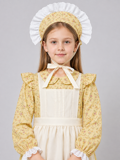 Children’s Carnival Costume: Dress, Apron, Bonnet product detail 2