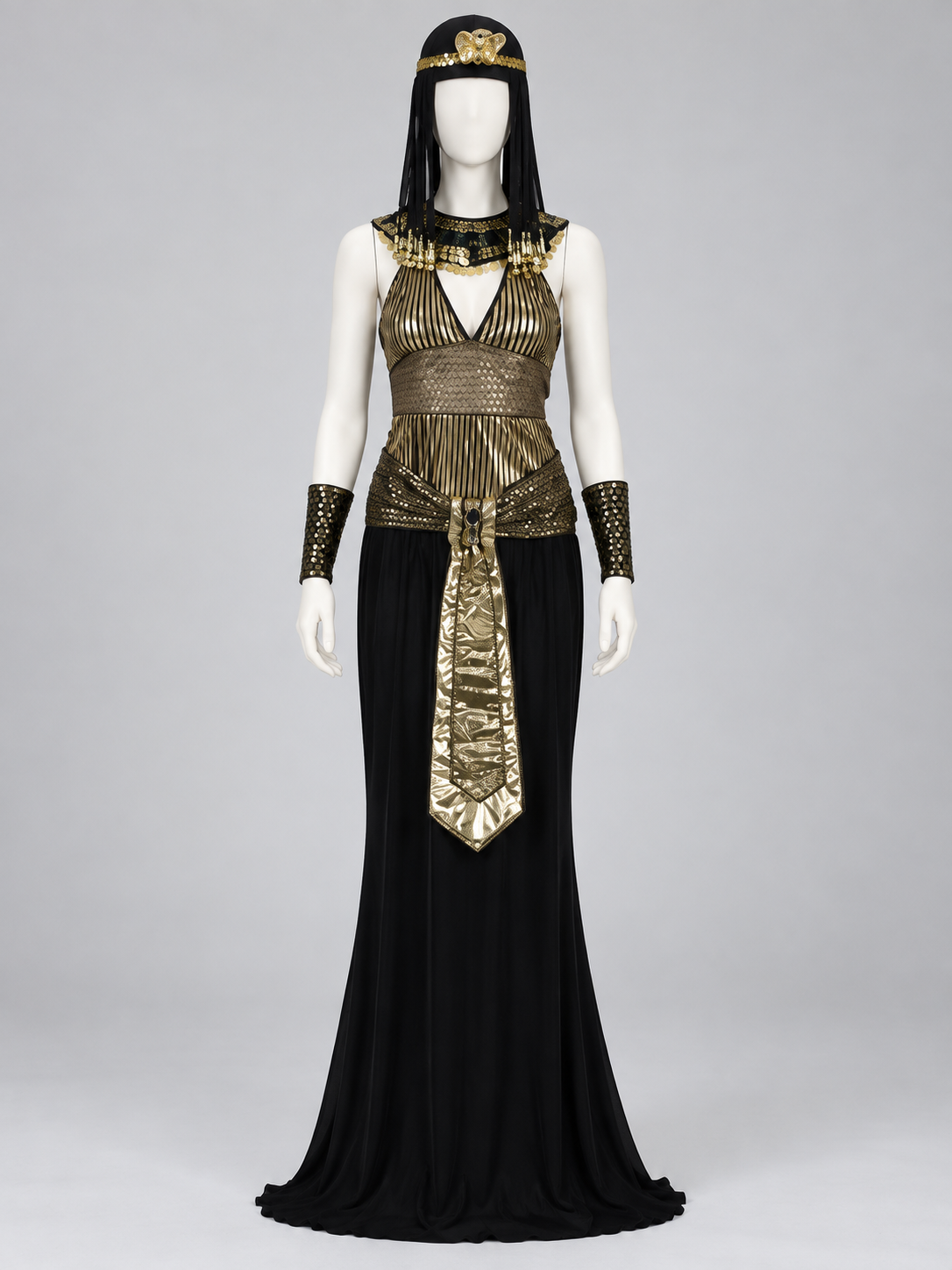 Black and Gold Egyptian-Style Carnival Costume Costumes detail 2