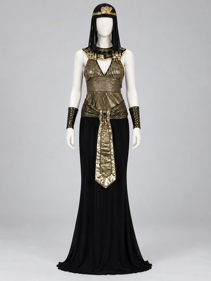 Black and Gold Egyptian-Style Carnival Costume Costumes detail 2