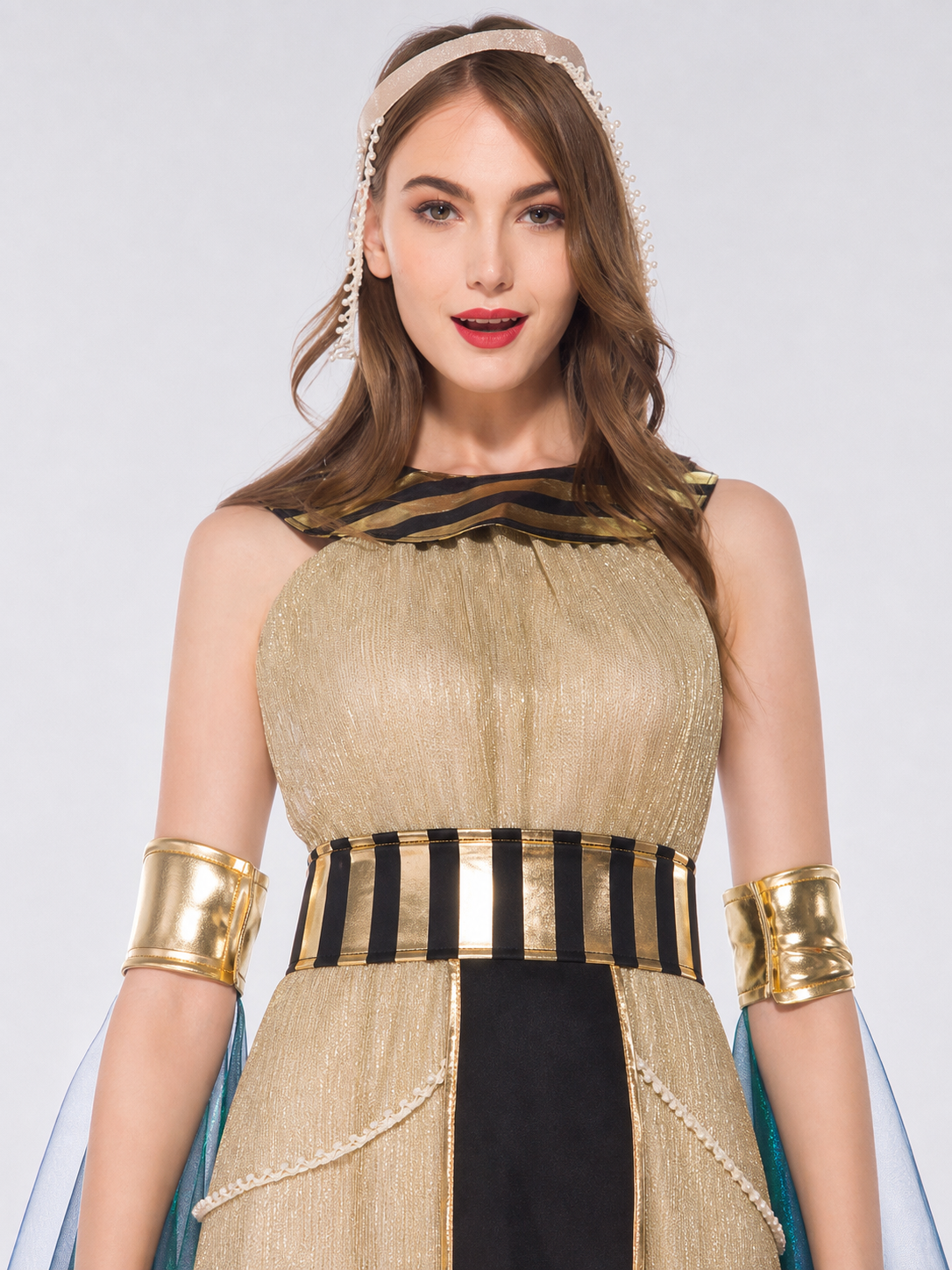 Cleopatra Cosplay Costume with Dress and Cape