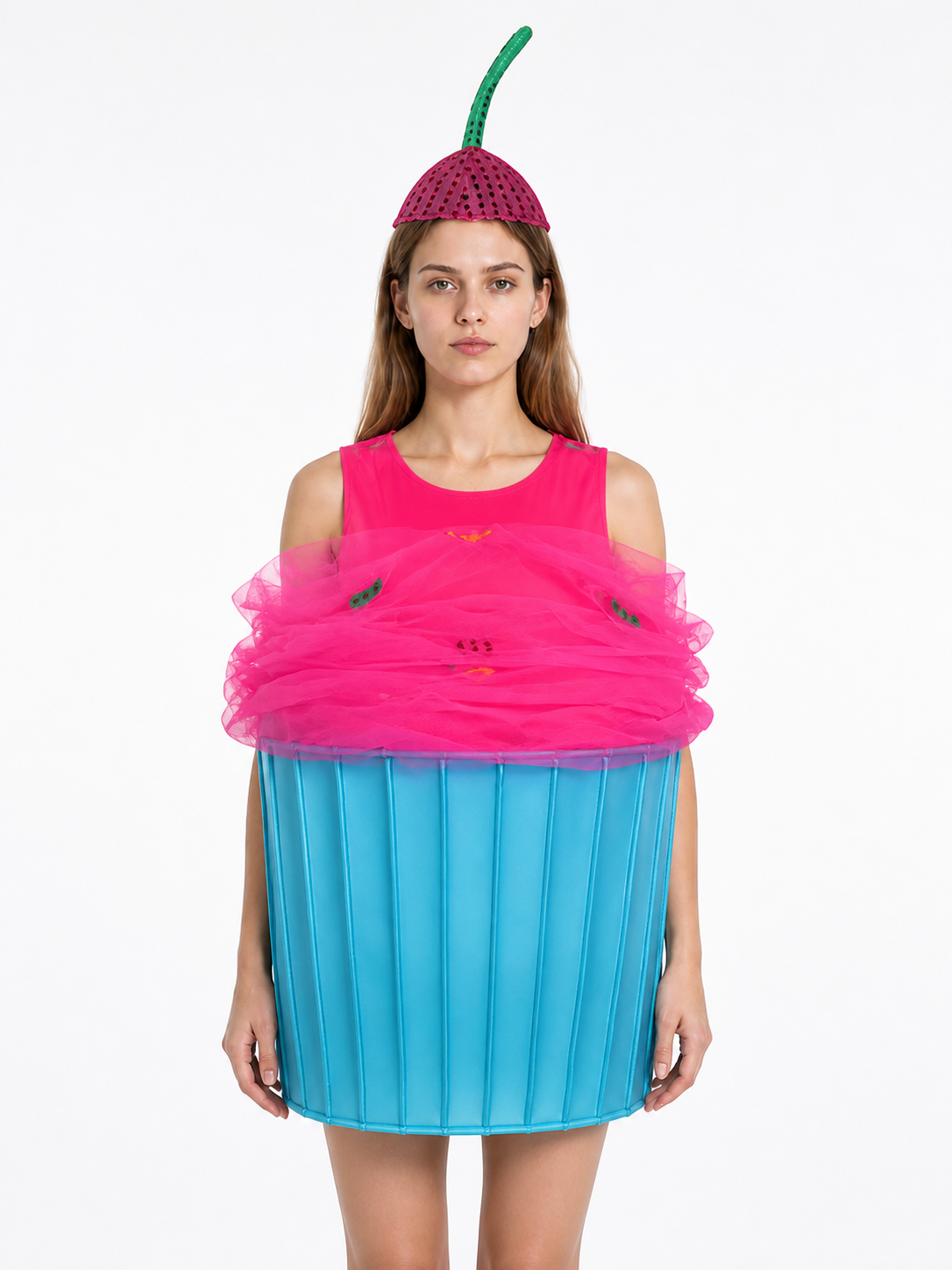 Cupcake Costume with Pink Frosting and Blue Cup Costumes detail 3