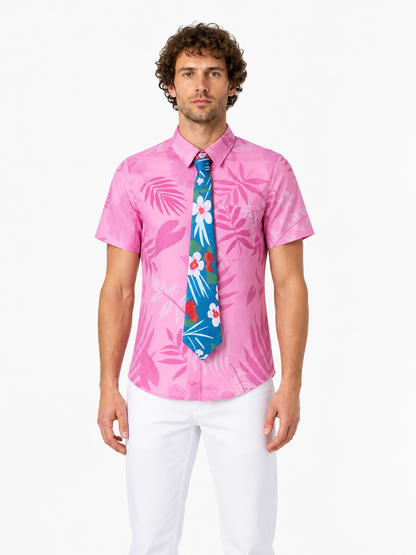 Children's costume: shirt, pants, tie, tropical print Costumes detail 2