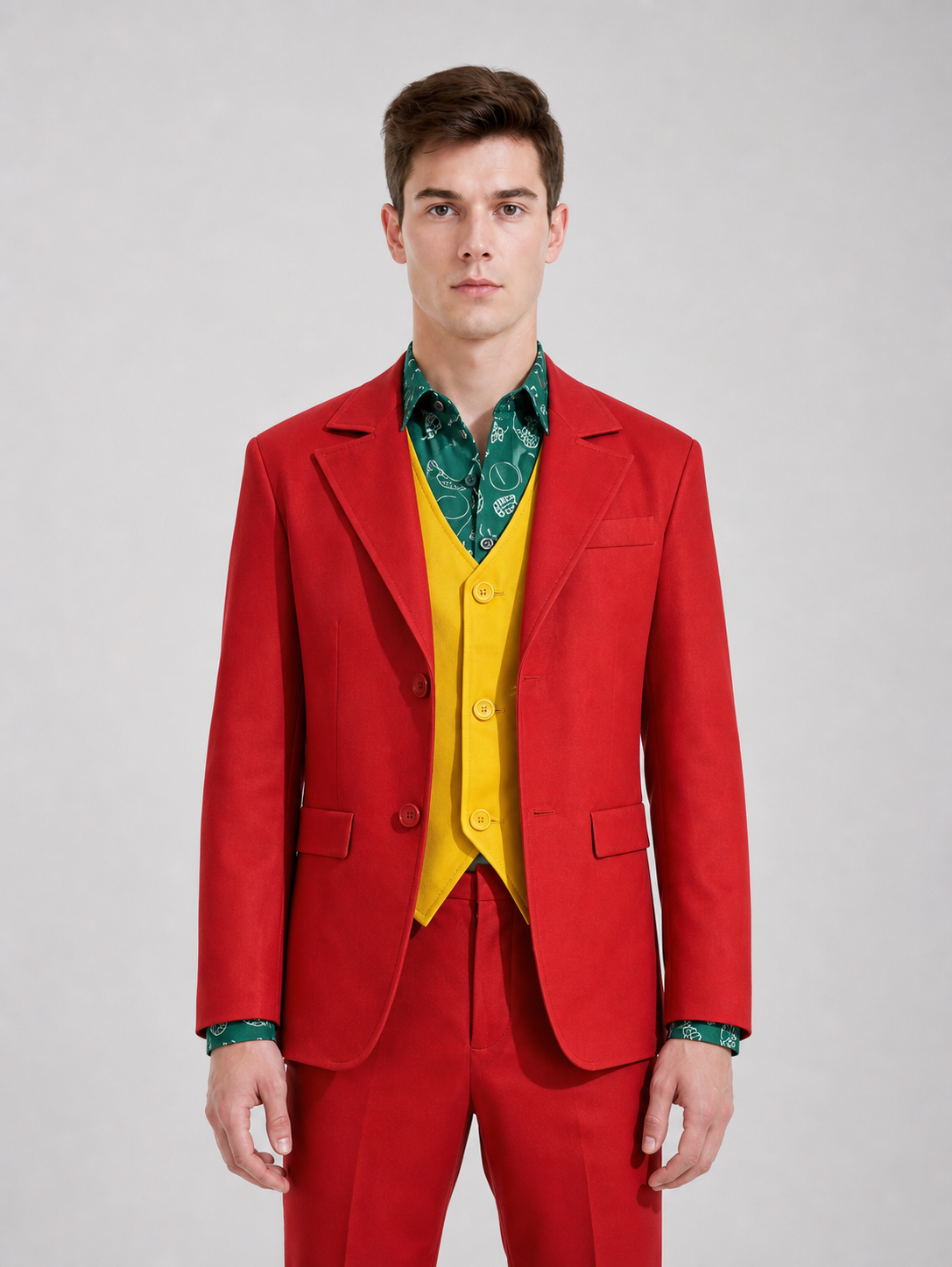 Clown Costume: Jacket, Vest, and Pants