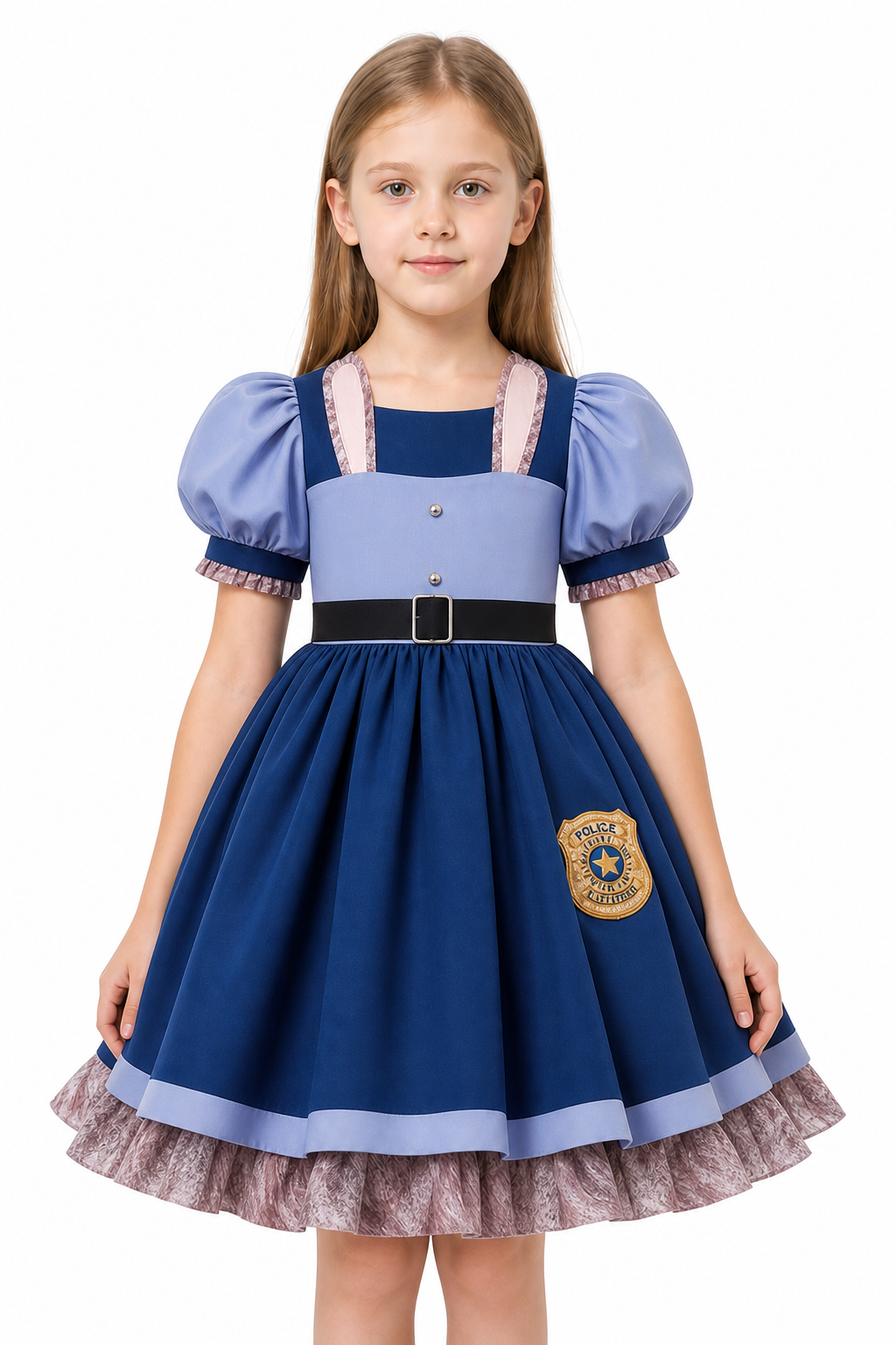 Police Officer Dress with Full Skirt and Badge Costume Dresses detail 3