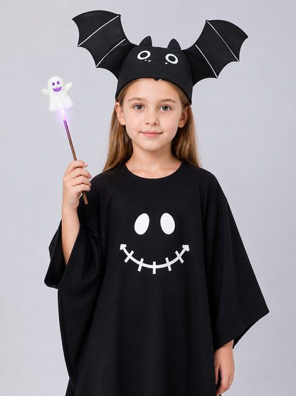 Children's Carnival Costume Dress with Ghost Face Print Costume Dresses detail 2