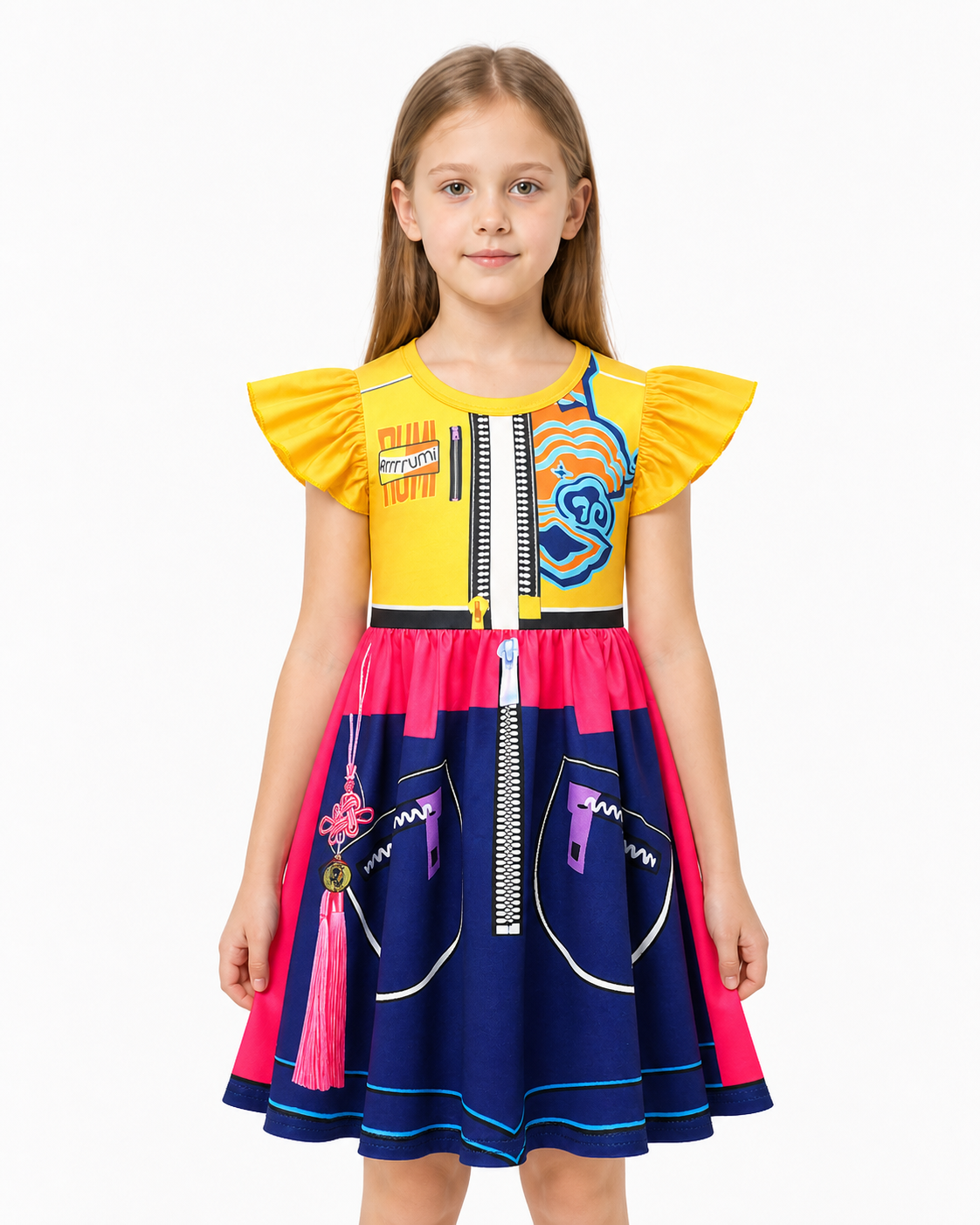 Printed Halloween Costume Dress