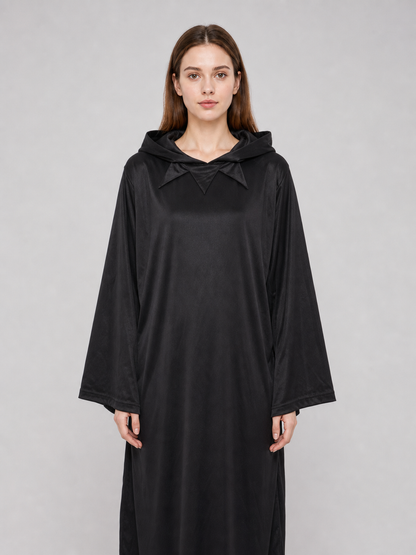 Black Hooded Cloak for Halloween and Cosplay