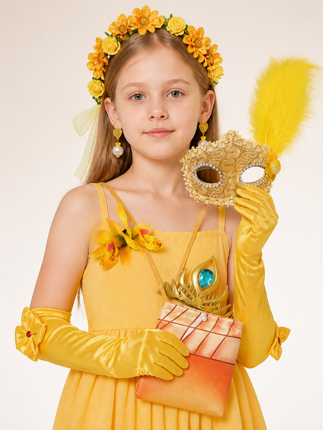 Halloween Carnival Headwear with Crown and Mask Costume Masks detail 2