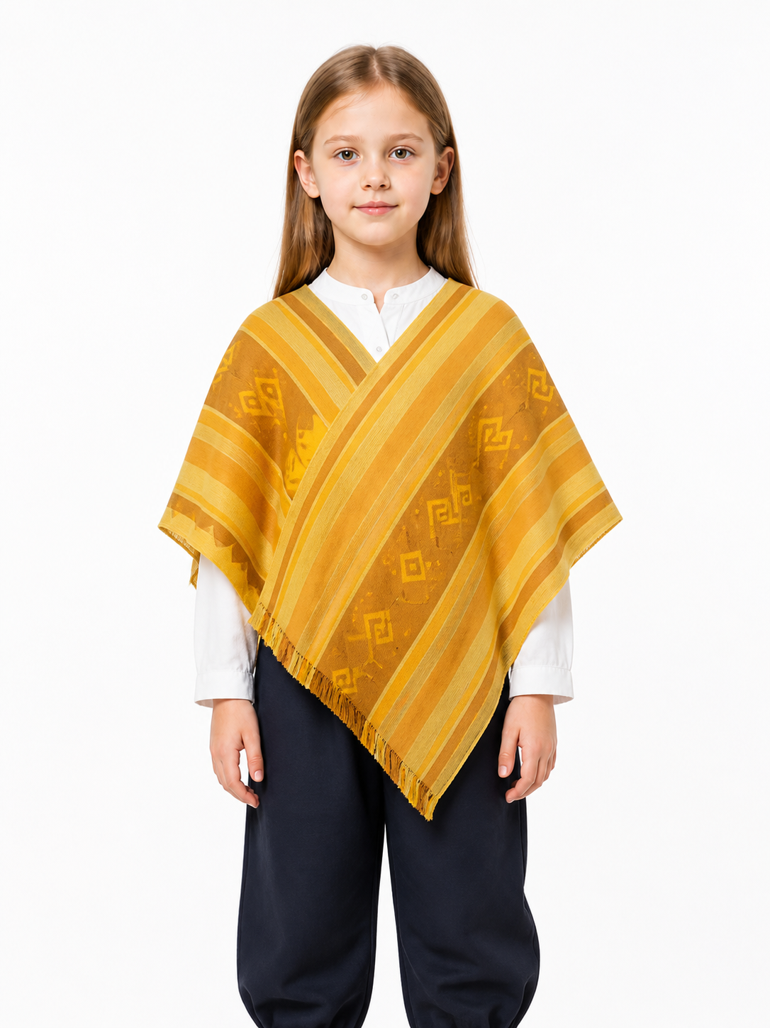 Cosplay Costume with a Striped Cape and Pants Costume Capes detail 2