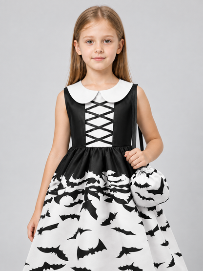 Children’s Carnival Dress with Collar and Bats product detail 2