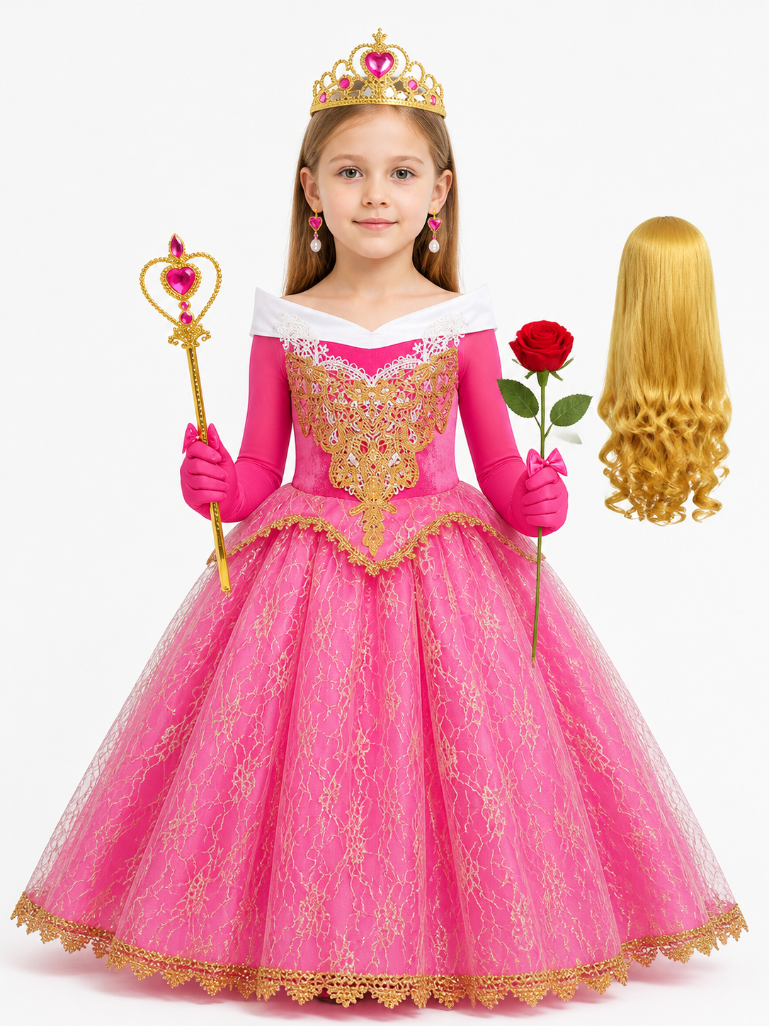 Children's carnival costume with accessories and a full skirt Costume Accessories detail 3