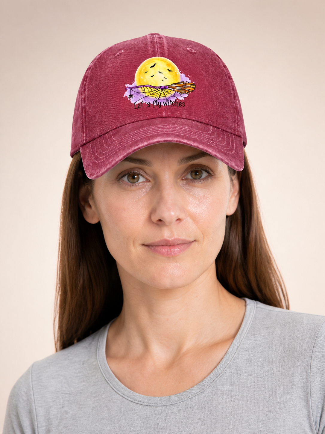 Halloween Witch-Themed Carnival Baseball Cap Costume Headwear detail 2