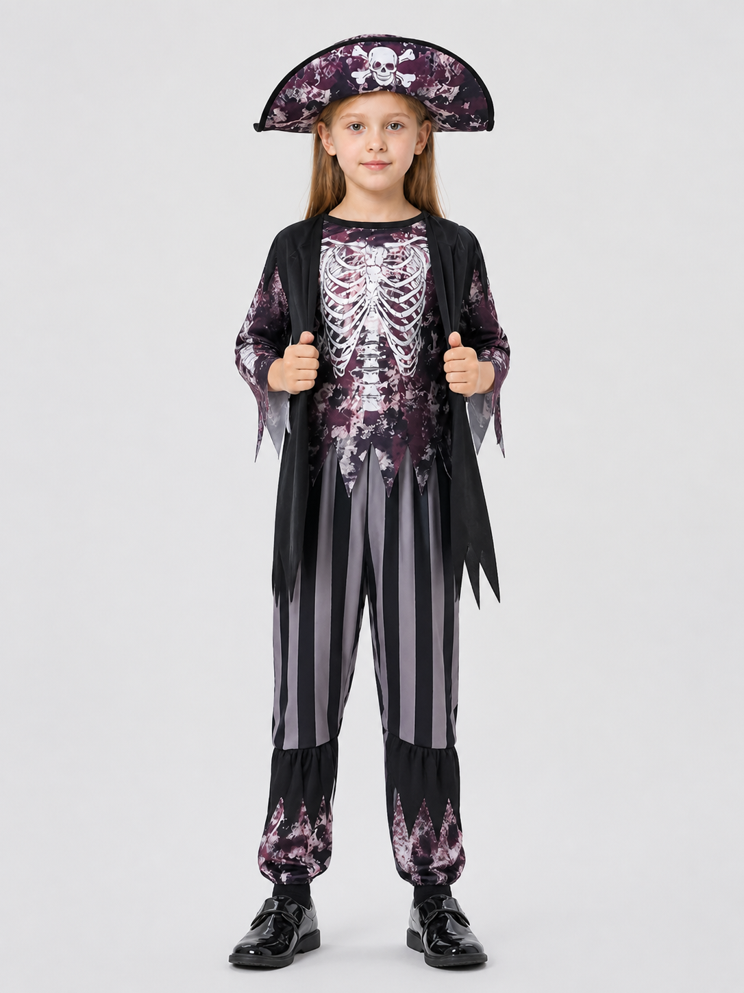 Children’s Skeleton Jumpsuit Costume — Pirate Cosplay product detail 3
