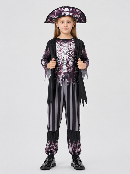 Children’s Skeleton Jumpsuit Costume — Pirate Cosplay product detail 3