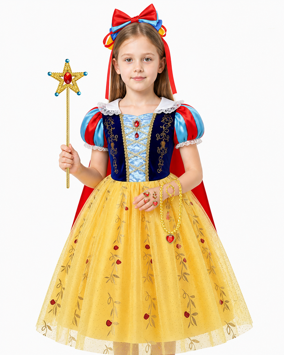 Snow White Princess Costume with Dress Costume Dresses detail 3