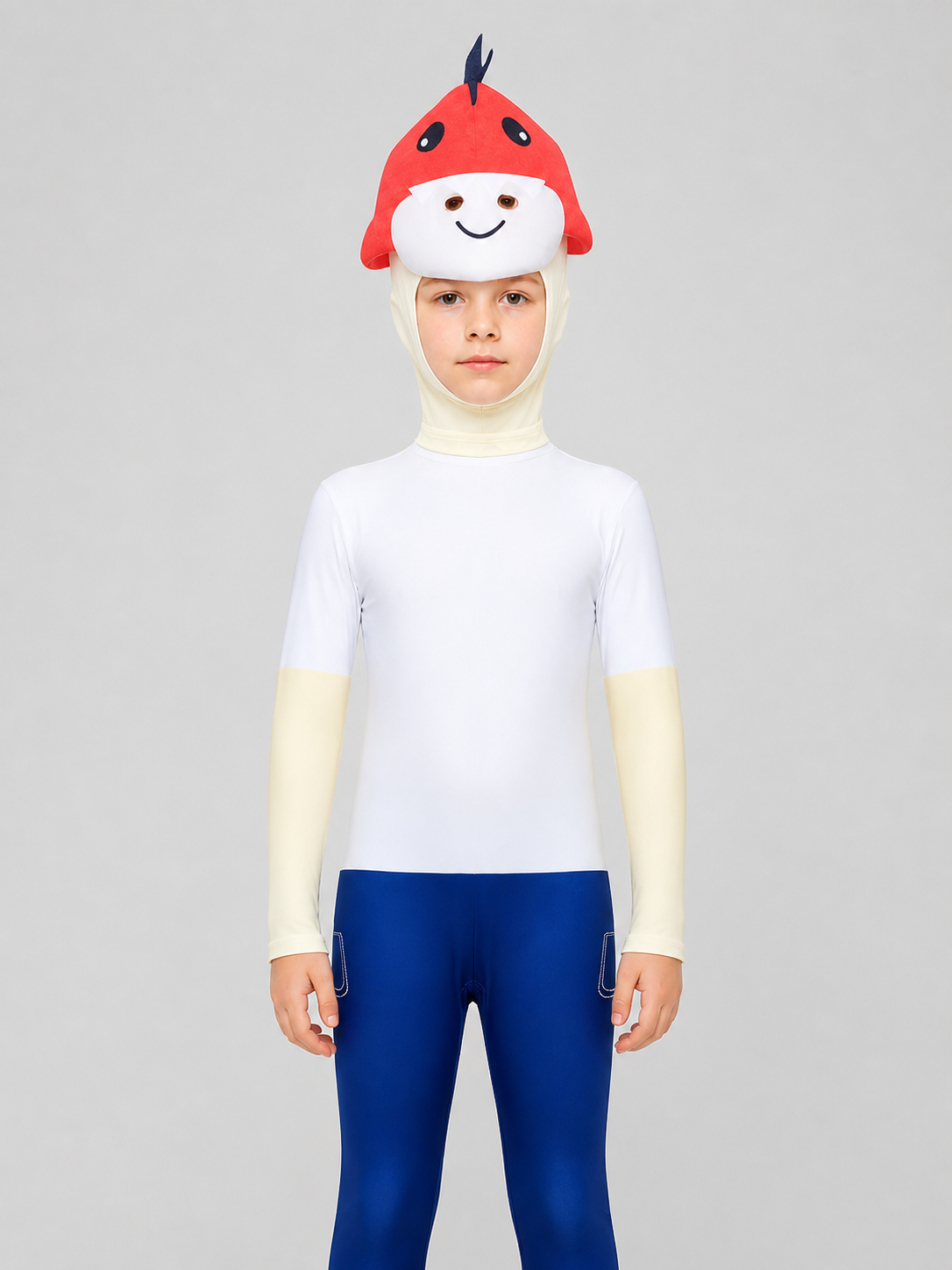 Carnival Costume Jumpsuit with Red Hat Costume Headwear detail 3