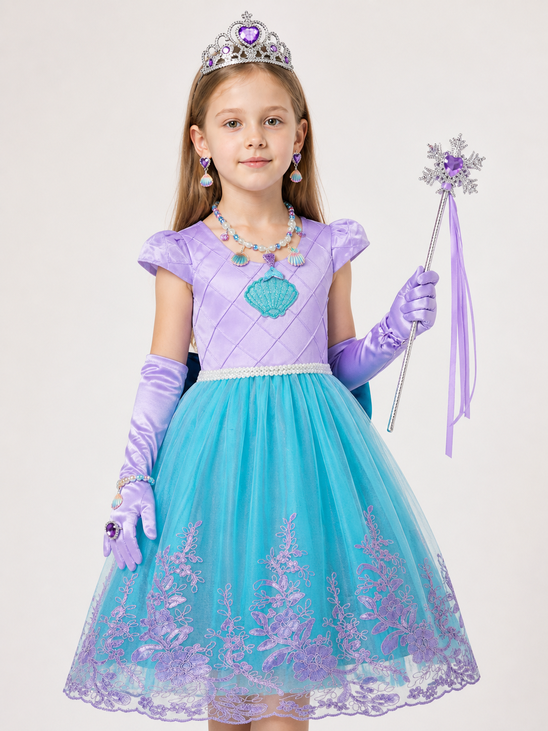 Mermaid Costume for Halloween and Cosplay upper body view