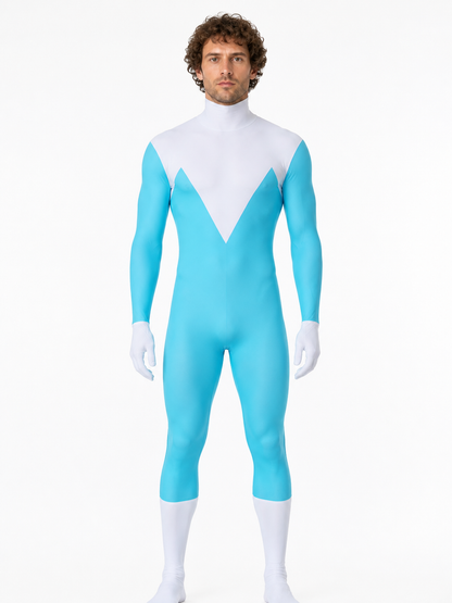 Hooded Superhero Cosplay Jumpsuit Costumes detail 3