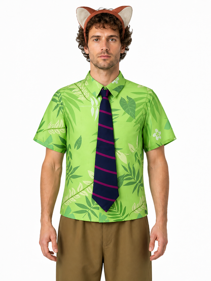 Costume Set: Shirt, Pants, Tie, and Headband Costume Headwear detail 2