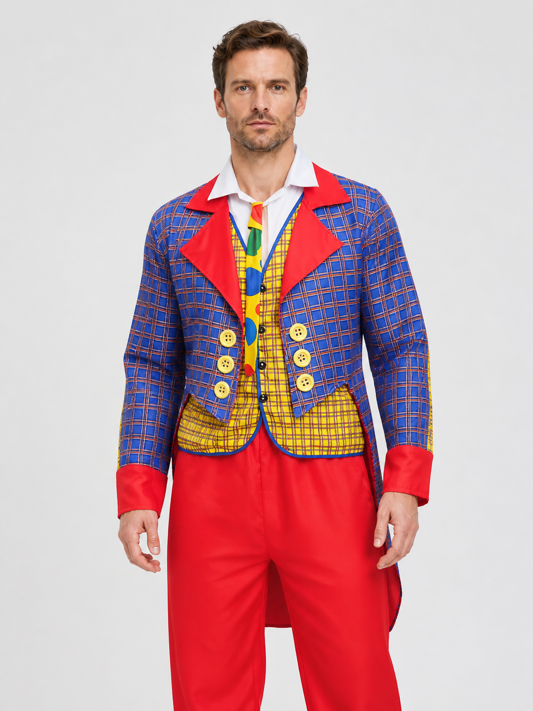 Clown Costume for Stage Performances and Halloween Costumes detail 3